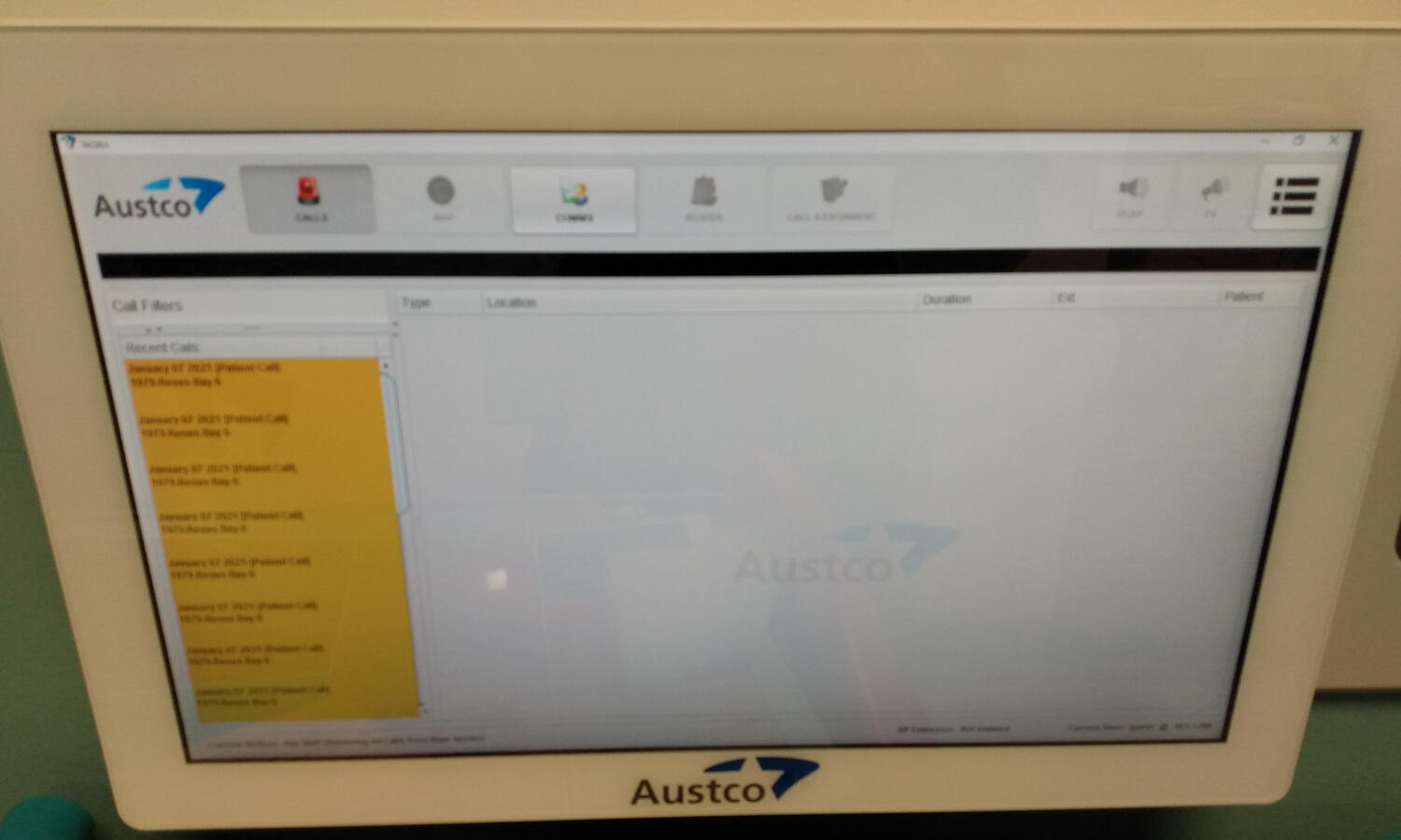 #Nursecall Main Desk Display